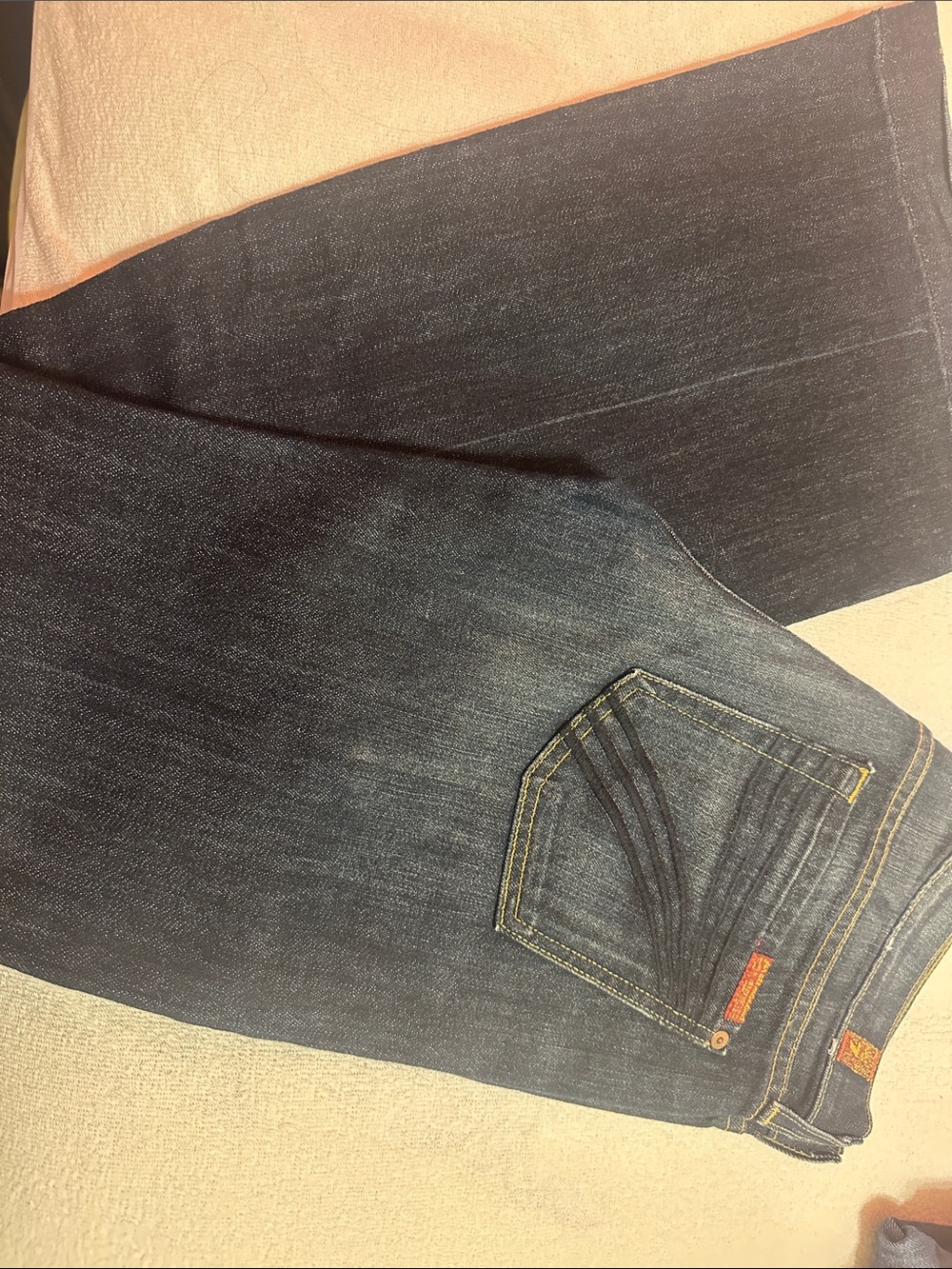 7 For All Mankind Dark Indigo Flare Jeans